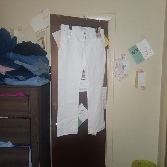 MADEWELL mid rise kick out jeans NEW with tags WHITE - Picture 5 of 12